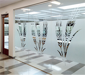 Sandblast cut outs