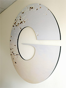 Laser cut logo